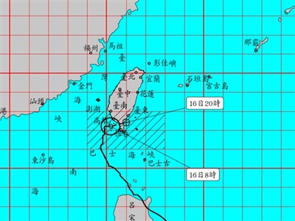 颱風天兔暴風圈再縮小 不排除登陸前減弱為熱帶性低氣壓