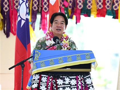 賴總統南太之旅今返台 與隨團記者茶敘[影]