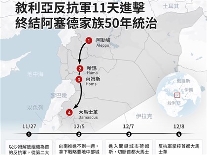 敘利亞反抗軍籌謀一年 南北包抄推翻阿塞德政權