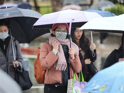 全台15日轉濕冷 西半部防局部10度以下低溫