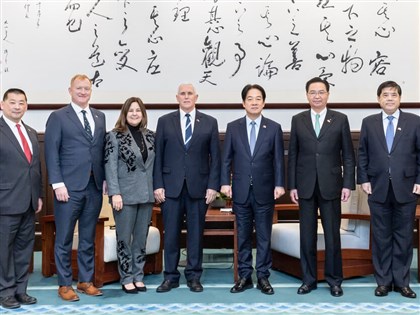 賴總統接見彭斯 期盼台美夥伴關係更堅實[影]