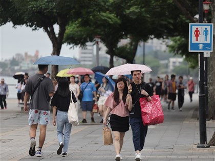各地雲量增白天27至31度 北部零星短暫陣雨
