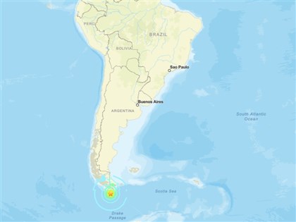 南極德雷克海峽發生規模7.4地震 智利發布海嘯警報