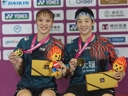 台北羽球賽謝沛珊洪恩慈女雙摘金 盼穩居世界前10
