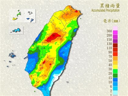 16縣市大雨持續入夜 台中和平累積雨量逾123毫米