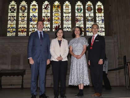 蔡英文16日赴劍橋大學演說 與台灣旅英產學界交流