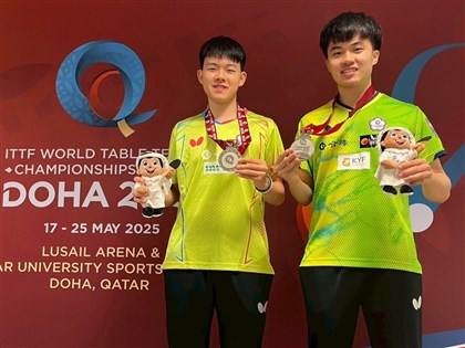 林昀儒高承睿桌球世錦賽奪銀 教練讚無可挑剔