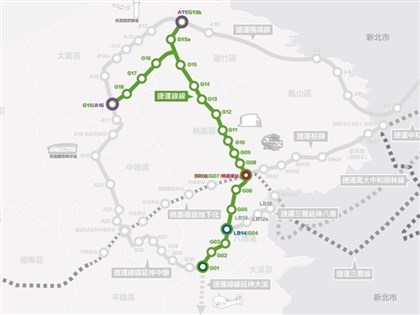 桃園捷運綠線成功送電至高架車站 預計7月動態測試