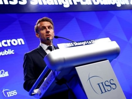 馬克宏香格里拉對話演說 警告放任俄國奪烏克蘭領土恐危及台灣