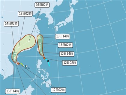 熱帶性低氣壓接近 南部東半部雷陣雨、花東防大雨