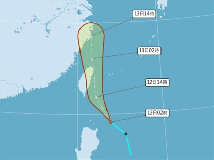 熱帶性低氣壓生成朝台灣移動 12日花東留意局部大雨