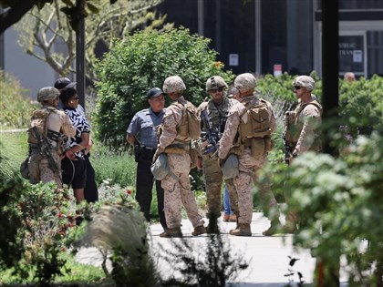 美國陸戰隊員進駐洛杉磯 軍方證實首度拘留平民