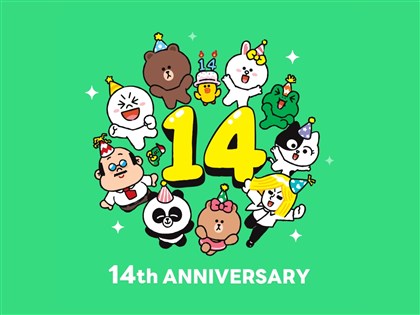 LINE14週年揭密台灣用戶數據 每天傳貼圖近6千萬個