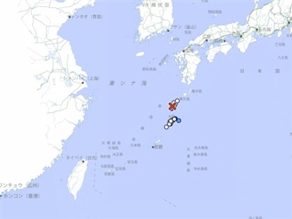 日本鹿兒島近海地震規模5.1 惡石島最大震度5弱