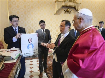駐教廷大使呈遞國書 教宗溫暖接待為台灣和平祈禱