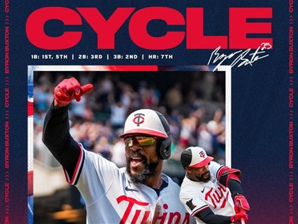 MLB雙城大破海盜 巴克斯頓締造完全打擊[影]