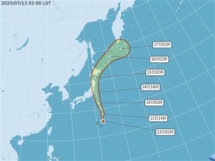 颱風百合生成　吳德榮：朝日本移動對台無影響