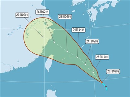 颱風范斯高估23日生成 吳德榮：北台灣24日明顯降雨