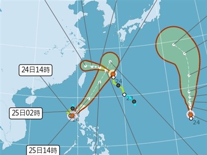 海面3颱風僅范斯高降雨較多  未來1週天氣不穩