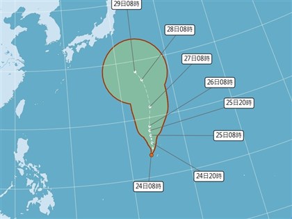 颱風柯羅莎下午將生成 氣象署估對台灣無直接影響