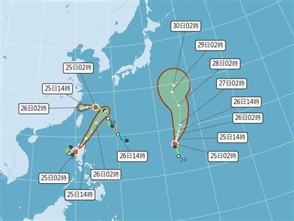 雙颱風藤原效應共舞　吳德榮：中部以北防強風較大雨勢