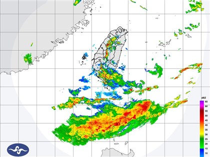西南氣流晚間引入對流  南部慎防豪雨以上降雨