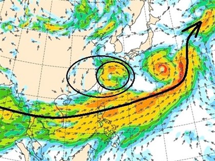 鄭明典解釋「大氣長河」 強降雨延後未移入陸地