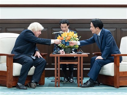 賴總統見英國前首相強生　盼台英加強合作創造雙贏