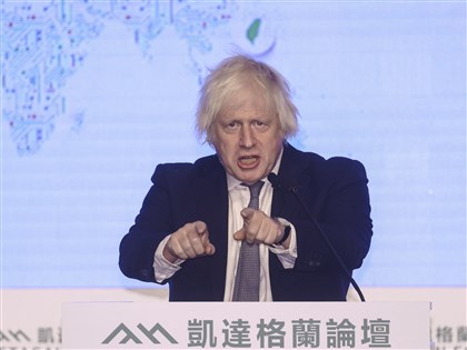 英國前首相強生台語問好  強調與台灣站在一起[影]