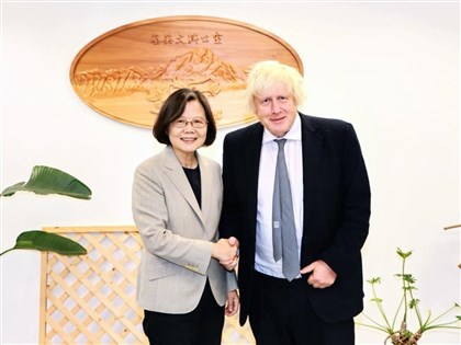 蔡英文見英國前首相強生　盼台灣跟英國有更多合作