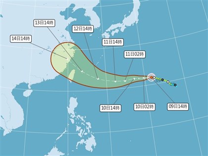 颱風楊柳最快12日發海警　13日北部宜花防顯著降雨