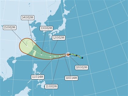 早安世界》颱風楊柳最快12日發海警　13日北部宜花防顯著降雨