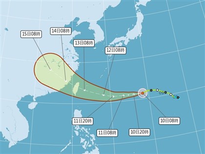 吳德榮：颱風楊柳路徑南修　13、14日通過台灣
