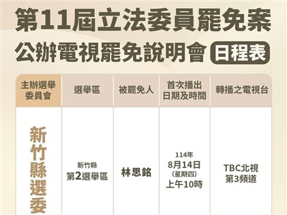新竹縣立委罷免案說明會登場　直播看這裡