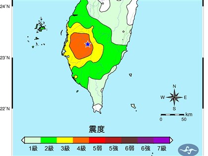 嘉義大埔規模5.1地震　氣象署：屬0121餘震