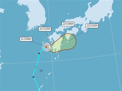 輕颱玲玲生成朝日本九州移動　對台無影響