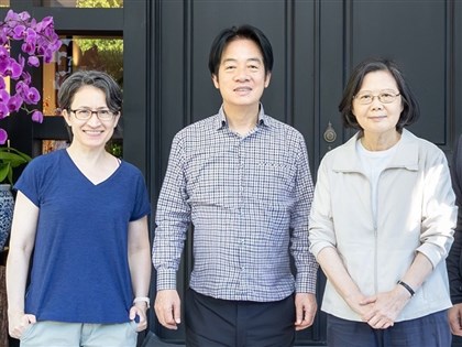 蔡英文赴官邸打氣  賴總統：會帶領台灣走向更好未來