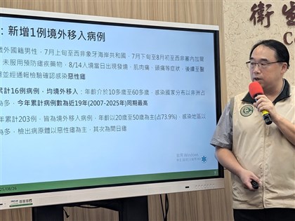 瘧疾境外移入19年同期最高 外籍男至西非染惡性瘧