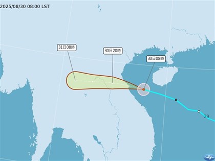 颱風藍湖生成　對台無影響