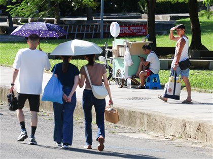 各地多雲到晴炎熱　大台北、中南部及台東飆36度