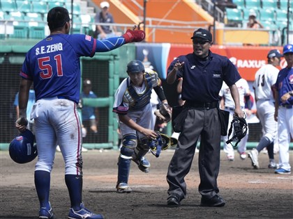 U18季軍戰插曲　曾聖恩回本壘改判阻擋得分