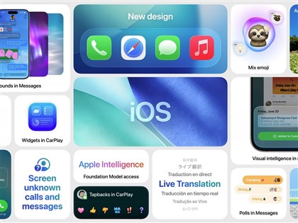 蘋果更新iOS 26等軟體　加入AI即時翻譯、視覺智慧[影]