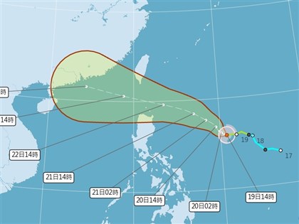 氣象署估颱風樺加沙22日起影響台灣最明顯　強度達中颱以上