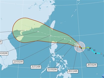 早安世界》颱風樺加沙22日起對台影響最明顯　強度達中颱以上