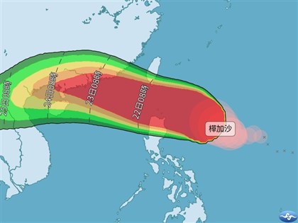 颱風樺加沙海警發布最快白天轉強颱　午後風雨漸增、傍晚可能發陸警[影]