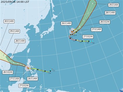 海上2颱風不影響台灣　9/27至10月初西半部上看36度