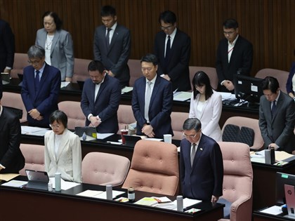 花蓮洪災立院默哀　卓榮泰：必要的檢討究責才對得起受難者