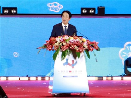 賴總統國慶晚會致詞：不管遭遇任何威脅　絕不能放棄主權[影]