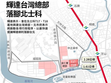 蔣萬安：輝達總部確定落腳北士科T17、T18基地