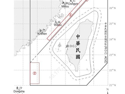 23架次共機越中線擾北部及西南空域 國軍監控應處